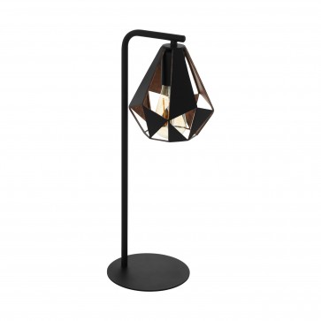 Lámpara de mesa SERIE Negro, colores de cobre-antiguo / 
