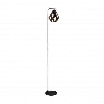 Lámpara de pie SERIE Negro, colores de cobre-antiguo / 