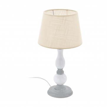 Lámpara de mesa SERIE Gris, blanco / Gris