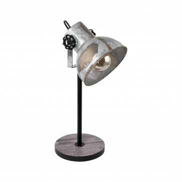 Lámpara de mesa SERIE Marrón-pátina, negro / Zinc efecto usado