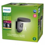 Aplique De Pared Philips Tyla Con Sensor Antracita