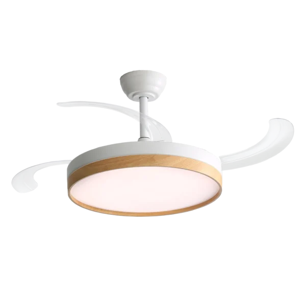 Tendencias en Iluminación para el 2025 ventilador sime bl madera