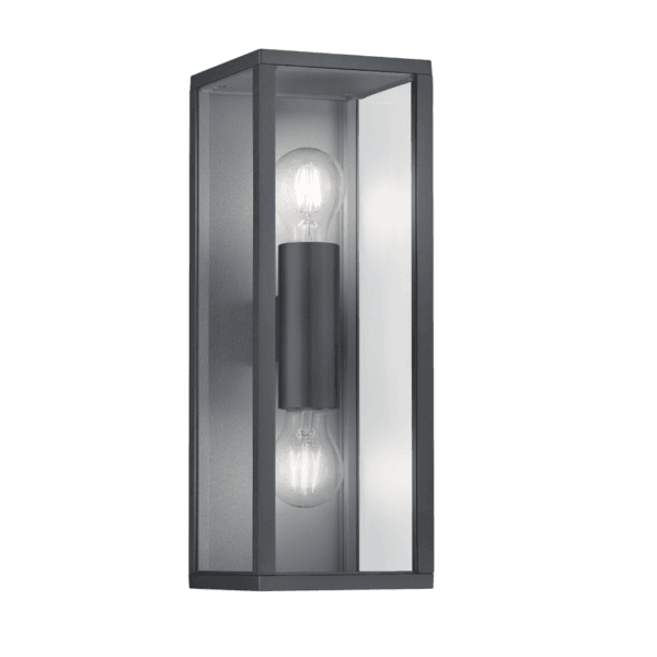 Aplique Exterior GARONNE 38x14 cm en Antracita - Iluminación LED Eficiente y Estilosa - Color: Antracita - Material: Aluminio fundido