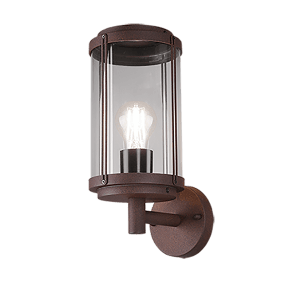 Lámpara de Exterior TANARO en Óxido - Aplique Moderno IP44 para Patio y Balcón - Color: Óxido - Material: Aluminio fundido