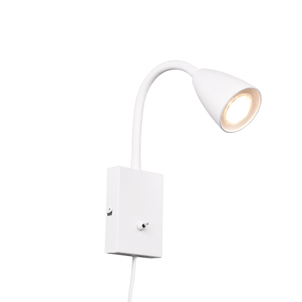 Lámpara de Pared WANDA en Blanco Mate – Iluminación Flexible y Eficiente LED - Color: Estera blanca - Material: Metal
