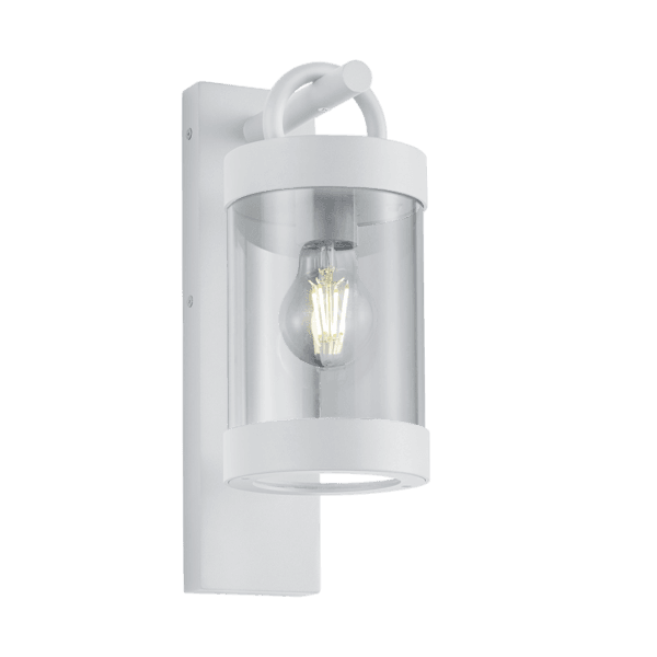 Aplique Exterior SAMBESI Blanco Mate - Diseño Moderno con Sensor Crepuscular IP44 - Color: Estera blanca - Material: Aluminio fundido