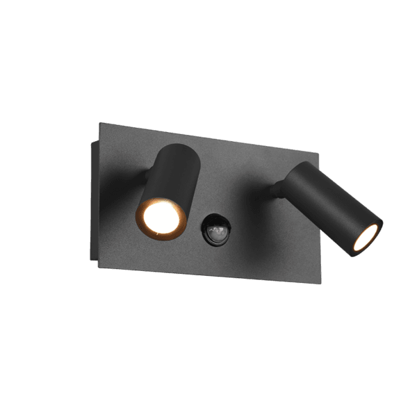 Proyector de Exterior TUNGA con Sensor de Movimiento - LED Antracita e IP54 - Color: Antracita - Material: Aluminio fundido - Tipo de Luz: LED - Lúmenes: 420 - Temperatura: 3000K