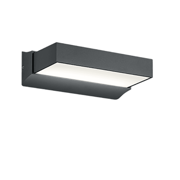 Aplique de Exterior CUANDO LED Antracita - Iluminación Eficiente y Moderna IP54 - Color: Antracita - Material: Aluminio fundido - Tipo de Luz: LED - Lúmenes: 1400 - Temperatura: 3000K