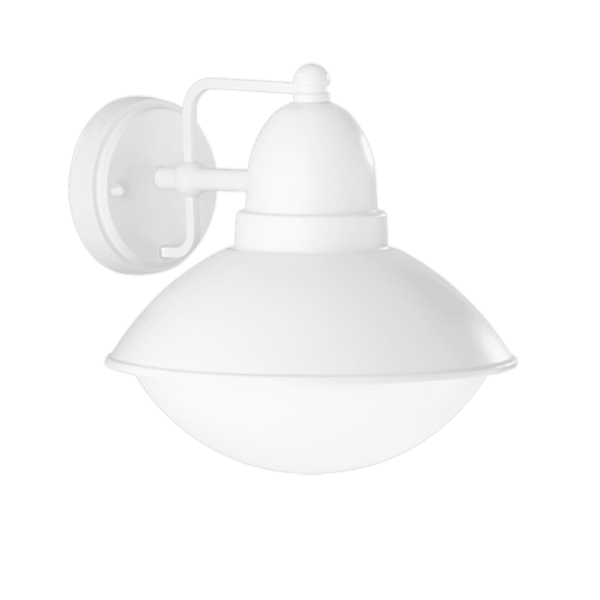 Aplique AMUR Blanco Mate IP44 - Luminaria Exterior de Aluminio 22,5 cm con Casquillo E27 - Color: Estera blanca - Material: Aluminio fundido
