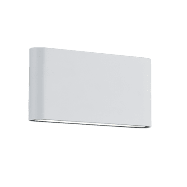 Aplique de Pared Exterior THAMES II en Blanco Mate - Eficiencia Energética LED y Diseño Moderno - Color: Estera blanca - Material: Aluminio fundido - Tipo de Luz: LED - Lúmenes: 450 - Temperatura: 3000K