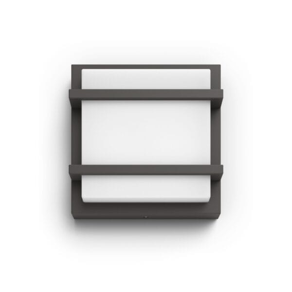 Aplique Mural Philips Petronia LED 3.8W Antracita IP44 UltraEfficient