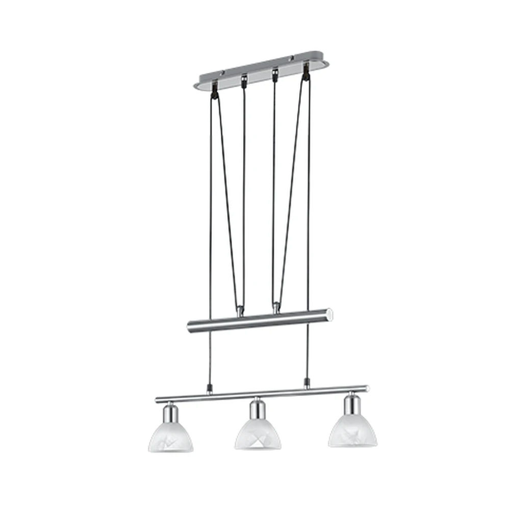 Lámpara de Techo Colgante LEVISTO TRIO Lighting 3 y 4 Luces E14 Altura Regulable Ancho 60,5 y 80 cm