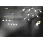 Lámpara de Techo Colgante LEVISTO TRIO Lighting 3 y 4 Luces E14 Altura Regulable Ancho 60,5 y 80 cm