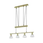 Lámpara de Techo Colgante LEVISTO TRIO Lighting 3 y 4 Luces E14 Altura Regulable Ancho 60,5 y 80 cm