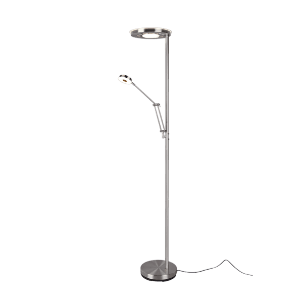 Proyector BARRIE LED con Ajuste Táctil y Diseño en Níquel Mate - Eficiencia Energética - Color: Níquel mate - Material: Metal - Tipo de Luz: LED - Lúmenes: 3700 - Temperatura: 2700 + 4000K