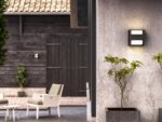 Aplique LED Exterior Philips Arbour Cubo Moderno