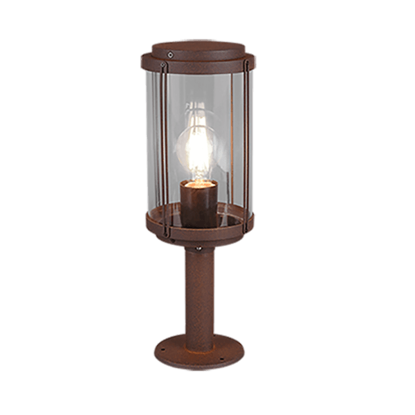 Lámpara de Exterior TANARO - Diseño Elegante en Color Óxido IP44, Ahorro Energético LED - Color: Óxido - Material: Aluminio fundido