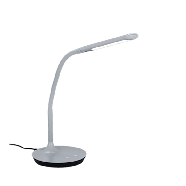 Lámpara de Sobremesa POLO LED Gris - Ajustable, Táctil y Eficiente Energéticamente - Color: Gris - Material: Plástico - Tipo de Luz: LED - Lúmenes: 550 - Temperatura: 3000+4000+5000K