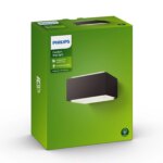 Luz de Pared Exterior Philips Hedgehog E27 42 W Antracita
