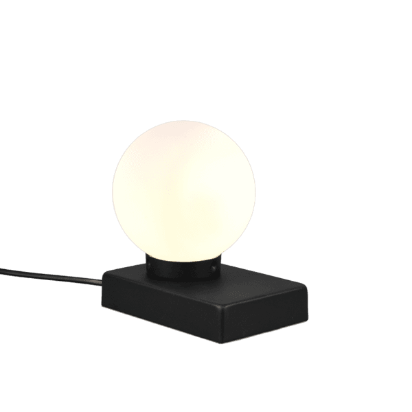 Lámpara de Sobremesa DAVI Táctil en Negro Mate - Eficiencia Energética LED - Color: Estera negra - Material: Metal