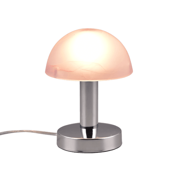 Lámpara de Mesa FYNN II Táctil Cromada - Diseño Clásico y Eficiencia Energética LED - Color: Cromo - Material: Metal