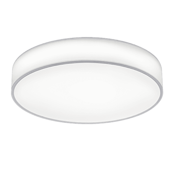 Lámpara de Techo LUGANO 60 cm LED Regulable - Elegante y Eficiente en Blanco - Color: Blanco - Material: Tela - Tipo de Luz: LED - Lúmenes: 4900 - Temperatura: 3000 - 5000K