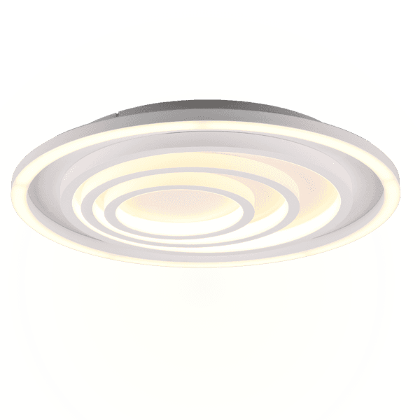 Lámpara LED KAGAWA - Iluminación Ajustable y Eficiente en Color Blanco - Color: Estera blanca - Material: Metal - Tipo de Luz: LED - Lúmenes: 5000 - Temperatura: 2700 - 6000K