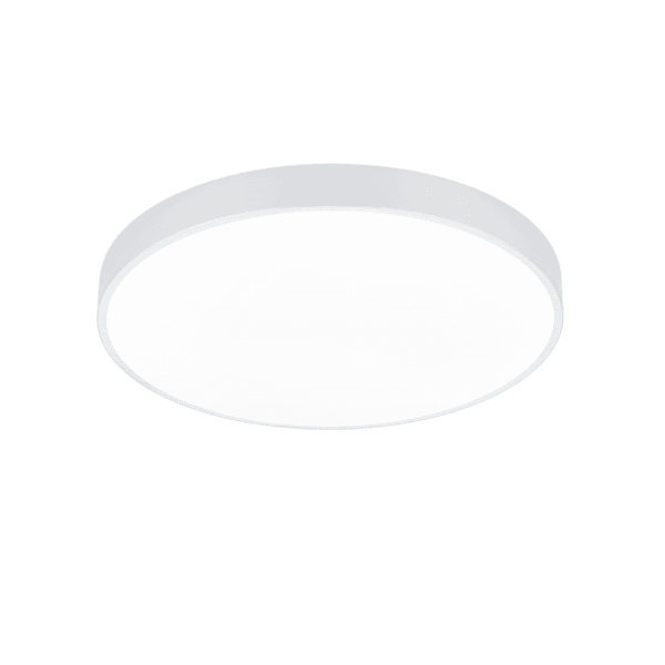 Lámpara de Techo WACO LED Regulable - Diseño Minimalista Blanco Mate, Eficiencia Energética - Color: Estera blanca - Material: Metal - Tipo de Luz: LED - Lúmenes: 6200 - Temperatura: 2300+3000+4000K
