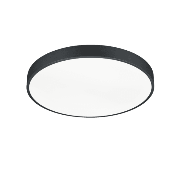 Lámpara de Techo WACO LED Regulable – Diseño Moderno y Elegante en Negro Mate - Color: Estera negra - Material: Metal - Tipo de Luz: LED - Lúmenes: 6200