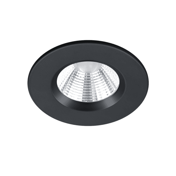Foco Empotrable Redondo ZAGROS LED Negro Mate - IP65, Ahorra Energía y Estilo - Color: Estera negra - Material: Metal - Tipo de Luz: LED - Lúmenes: 345.0 - Temperatura: 3000K
