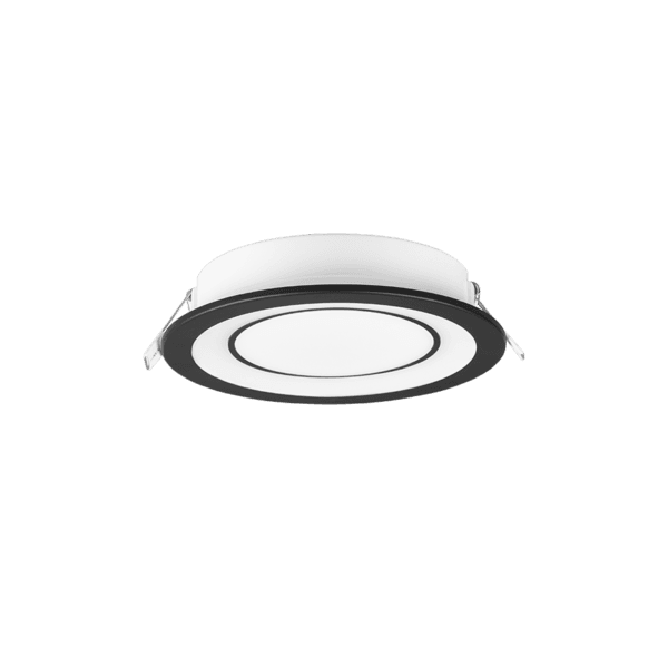 Luminaria Empotrada CORE LED Negro Mate – Eficiencia Energética y Diseño Moderno - Color: Estera negra - Material: Plástico - Tipo de Luz: LED - Lúmenes: 1040 - Temperatura: 3000K