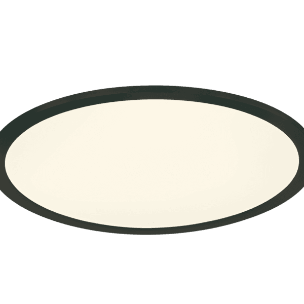 Luminaria de Techo PHOENIX en Acrílico Blanco y Negro Mate - Regulable LED Eficiente - Color: Estera negra - Material: Metal - Tipo de Luz: LED - Lúmenes: 3000 - Temperatura: 3000K