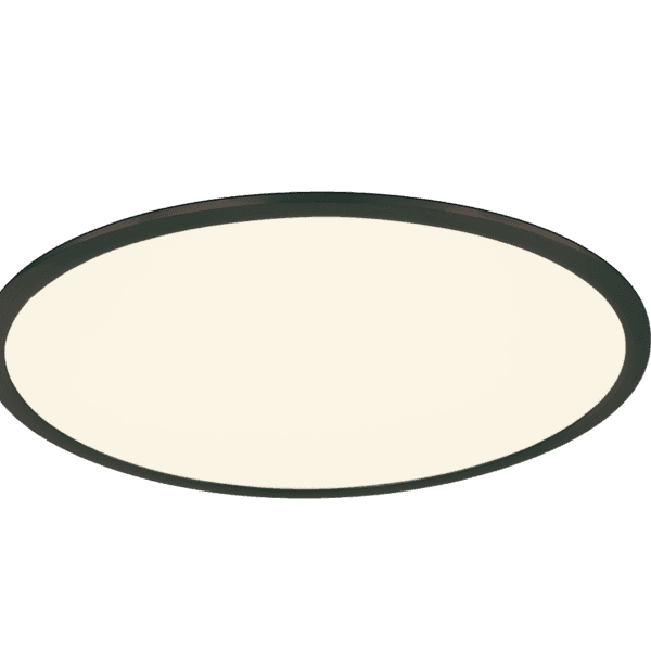 Luminaria de Techo PHOENIX en Acrílico Blanco y Negro Mate - Regulable LED Eficiente - Color: Estera negra - Material: Metal - Tipo de Luz: LED - Lúmenes: 3600 - Temperatura: 3000K