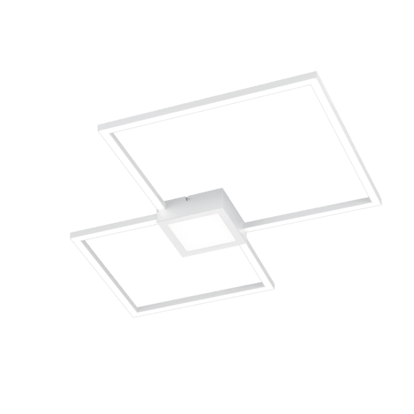 Lámpara HYDRA LED Blanca Mate - Diseño Geométrico, Regulable y Eficiente Energéticamente - Color: Estera blanca - Material: Metal - Tipo de Luz: LED - Lúmenes: 3200 - Temperatura: 4000K