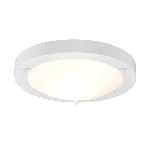 Lámpara de Techo CONDUS IP44, 31 cm, Blanco Mate - Ideal para Baños y Exteriores - Color: Blanco - Material: Metal
