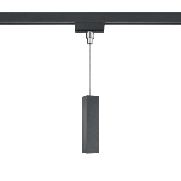 Adaptador Colgante Negro Mate para Sistema de Carriles DUOline – Flexibilidad y Estilo - Color: Estera negra - Material: Plástico