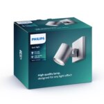 Lámpara Individual de Techo Philips Runner Níquel