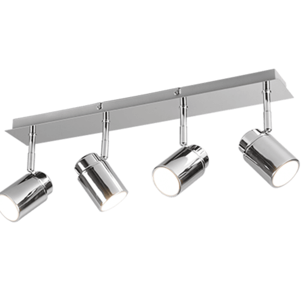 Foco Clásico ANGELO - Iluminación Versátil IP44, Diseño Cromado Ideal para Baño - Color: Cromo - Material: Metal