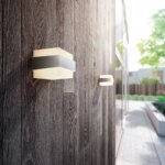 Aplique Mural Exterior Philips Shovel Acero IP44