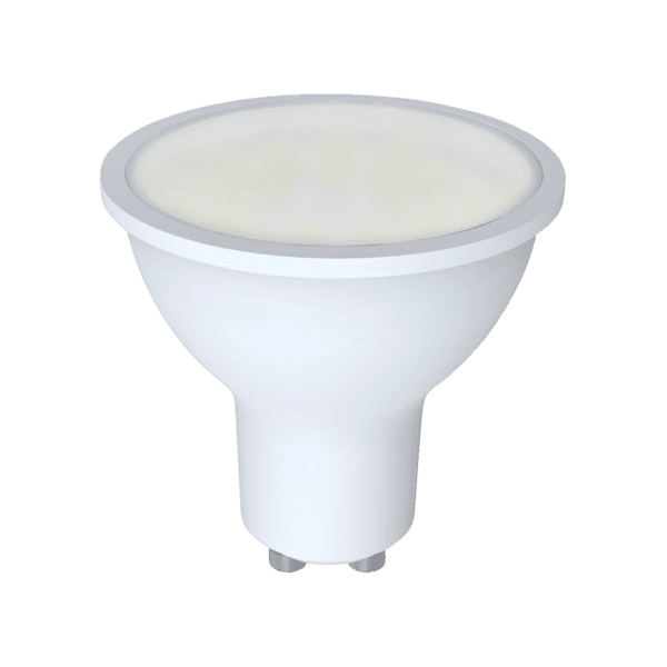 REFLEKTOR LED GU10 - Luz Blanca Eficiente, Ahorra Hasta un 80% en Energía - Color: Gris - Material: Plástico - Tipo de Luz: LED - Lúmenes: 430 - Temperatura: 3000K