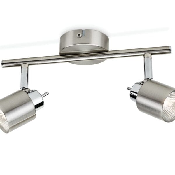 Lámpara de Techo Philips Meranti 2x GU10 Cromado Mate
