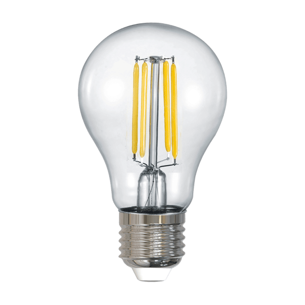 LAMPE Bombilla LED E27 Retro, Luz Cálida Ajustable en 3 Niveles, Eficiencia Energética - Color: Transparente claro - Material: Vidrio - Tipo de Luz: LED - Lúmenes: 806.0 - Temperatura: 2200+2700+3000K