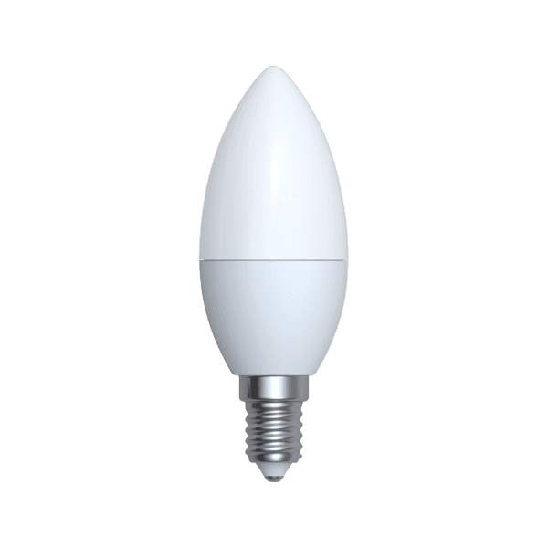 Fuente LED E14 Blanco Cálido - Luz Regulable, Eficiencia Energética y Larga Duración - Color: Blanco - Material: Vidrio - Tipo de Luz: LED - Lúmenes: 400 - Temperatura: 3000K