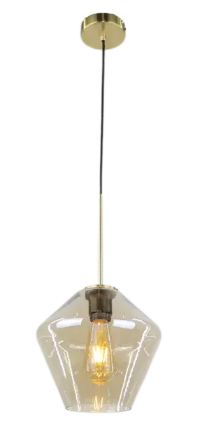 Colgante Cr Ambar 1B E27