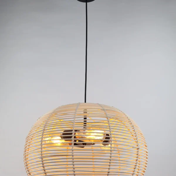 Colgante Mimbre 50Cm 3 Luces