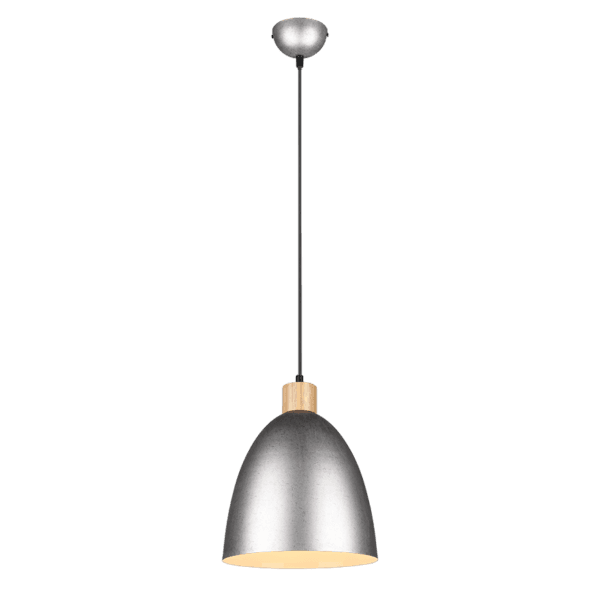colgante  Vintage JAGGER en Níquel Antiguo - Eficiencia LED y Estilo Moderno - Color: Níquel antiguo - Material: Metal