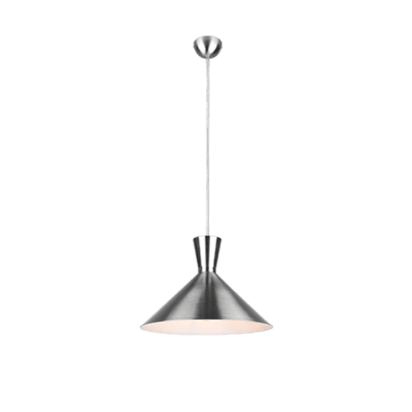Luminaria Colgante ENZO en Níquel Mate - Diseño Minimalista y Eficiencia LED - Color: Níquel mate - Material: Metal
