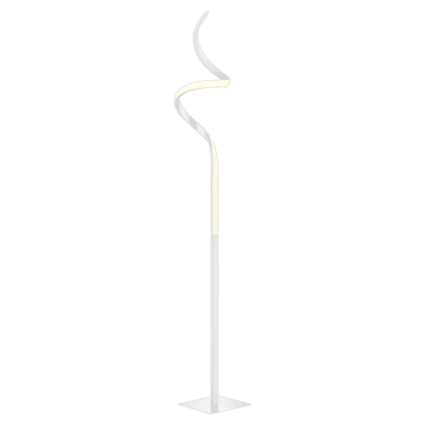 Lámpara de Pie COURSE blanca mate LED con regulador de intensidad y diseño moderno - Color: Estera blanca - Material: Metal - Tipo de Luz: LED - Lúmenes: 1150 - Temperatura: 4000K