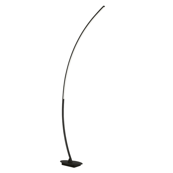 Lámpara de Pie SOLO en Negro Mate - Eficiencia Energética y Diseño Atemporal - Color: Estera negra - Material: Metal - Tipo de Luz: LED - Lúmenes: 1200 - Temperatura: 3000K