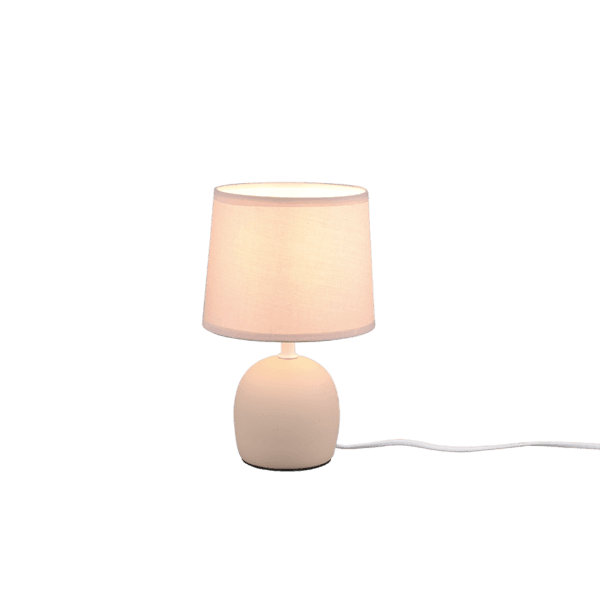Lámpara de Sobremesa MALU Beige - Diseño Escandinavo y Eficiencia Energética LED - Color: beige - Material: Cerámica